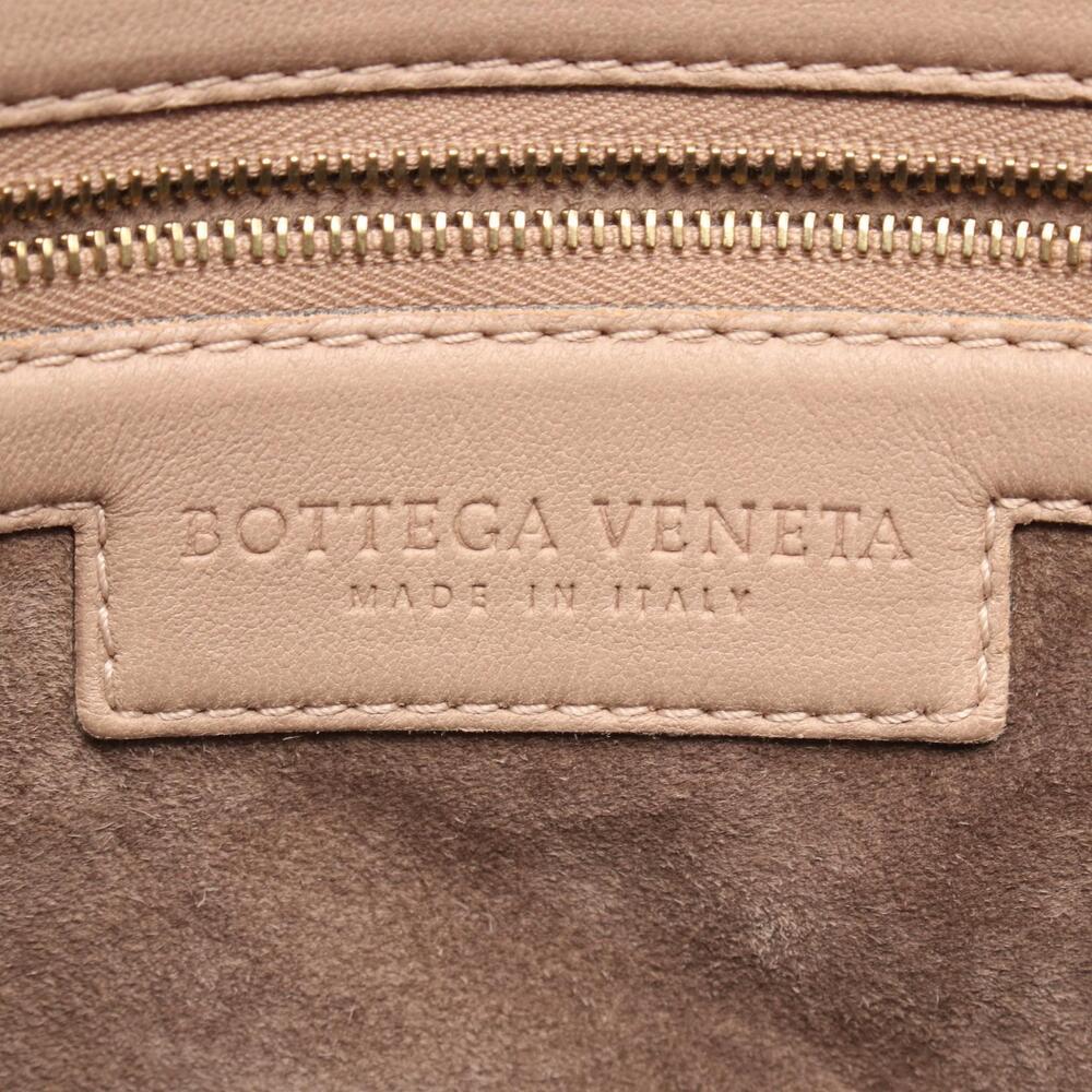 Bottega Veneta Intrecciato Hobo Shoulder Bag Leather Beige Tan - Picture 4 of 8